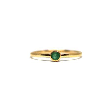Emerald Gemstone Stacking Ring